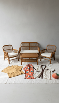 Pecan Brown bamboo lounge set