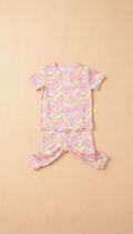 Pink Lemonade patterned pajama set